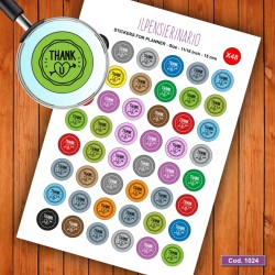 Adesivo agenda grazie Cod 1024