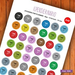 Adesivo agenda grazie Cod 1024