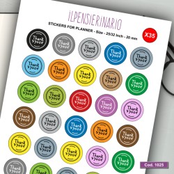 Adesivo agenda grazie Cod 1025