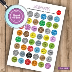 Adesivo agenda grazie Cod 1025