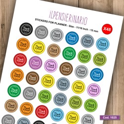 Adesivo agenda grazie Cod 1025