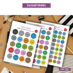 Adesivo agenda grazie Cod 1025