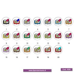 Adesivo agenda notecolorato Cod 1030