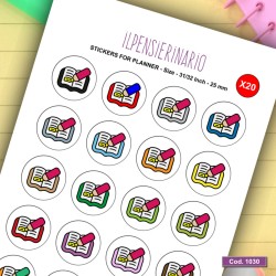 Adesivo agenda notecolorato Cod 1030