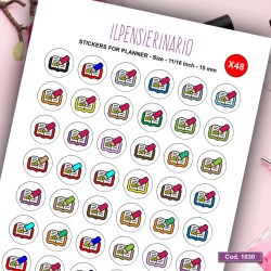 Adesivo agenda notecolorato Cod 1030