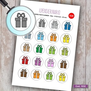Adesivo agenda regalo Cod 1032