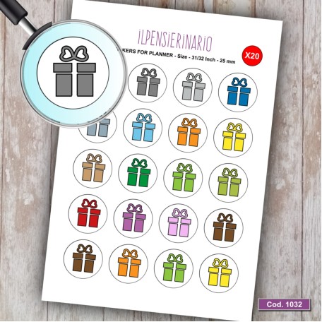 Adesivo agenda regalo Cod 1032