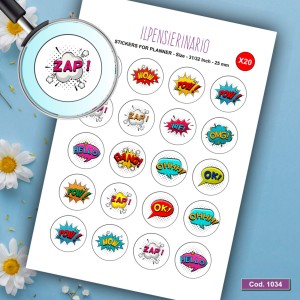 Adesivo agenda comics Cod 1034