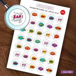 Adesivo agenda comics Cod 1034