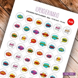 Adesivo agenda comics Cod 1034