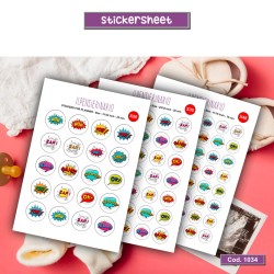 Adesivo agenda comics Cod 1034