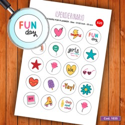 Adesivo agenda ragazza Cod 1035