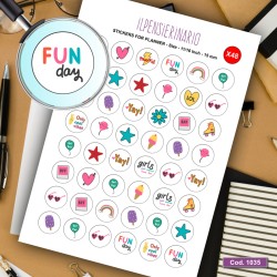 Adesivo agenda ragazza Cod 1035