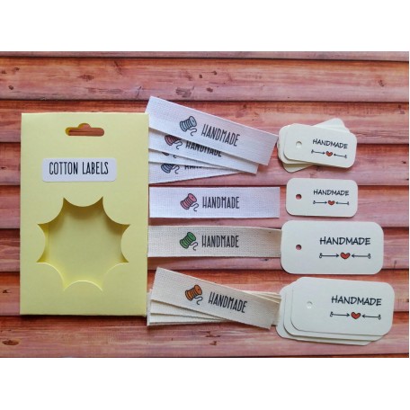 KIT etichette cotone rocchetto 