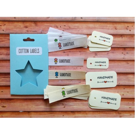 KIT etichette cotone manichino