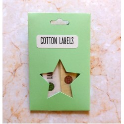 Kit etichette cotone bottoni 