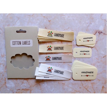 Kit etichette cotone puntaspilli