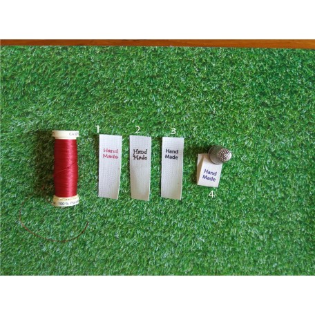 Etichette cotone piegate Handmade
