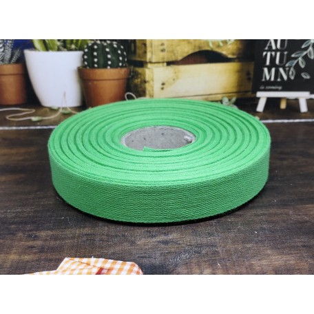 Nastro cotone verde chiaro 1,5 cm
